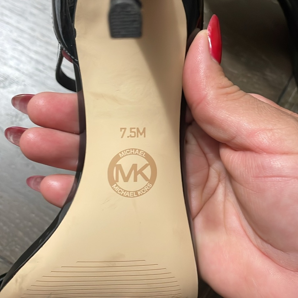 Michael Michael Kors Ava Mid Sandal Butterscotch heels - Picture 8 of 8